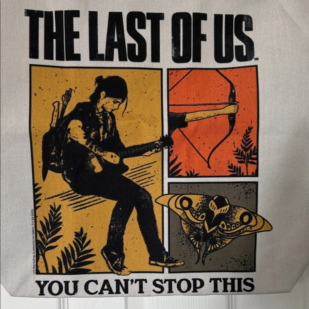 The Last of Us Ellie Nature Collage Video Game Tote Bag - Picture 3 of 7
